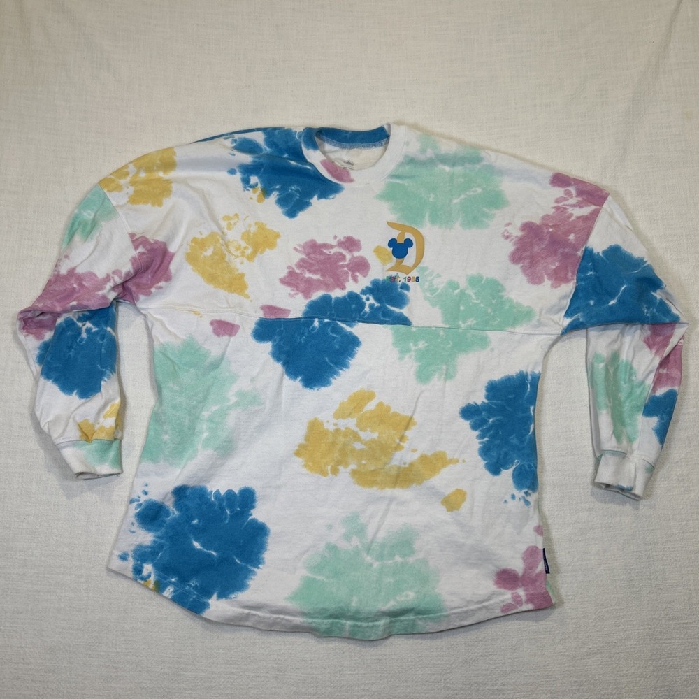 Disneyland Resort Spirit Jersey 2022 Tie Dye Size L Adult Long Sleeve Shirt